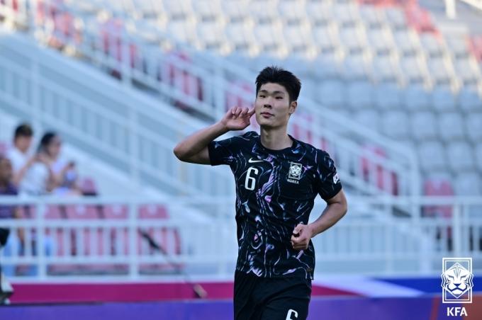 황선홍호의 공격수 이영준 (대한축구협회 제공)