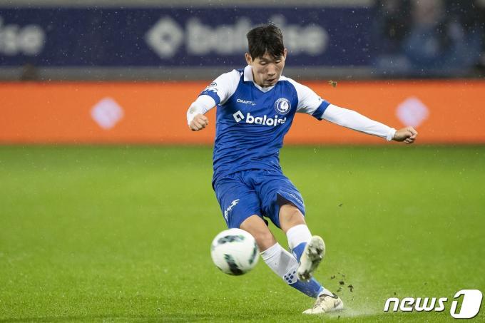 벨기에 프로축구 헨트서 뛰는 홍현석. ⓒ AFP=뉴스1