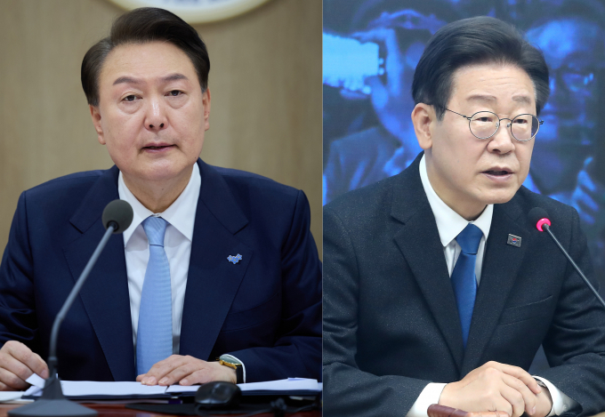 윤석열 대통령과 더불어민주당 이재명 대표가 이번 주 용산 대통령실에서 첫 회담을 가질 것으로 예상된다./사진=뉴스1