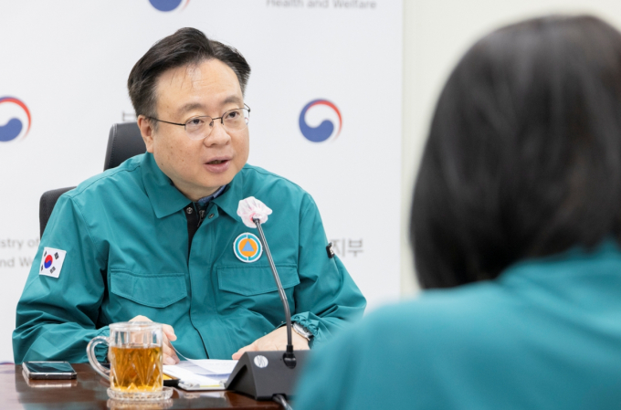 조규홍 의사 집단행동 중앙사고수습본부장(보건복지부 장관)이 제36차 회의를 주재하고 있다. /사진=보건복지부