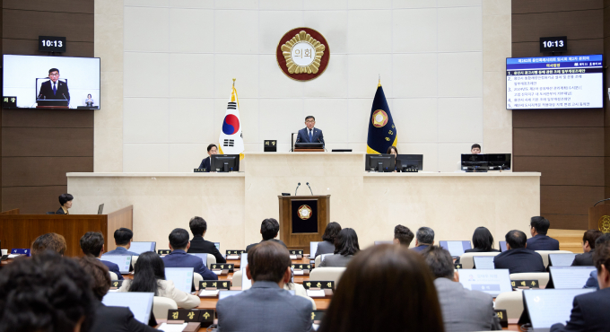 용인특례시의회, 제282회 임시회 제2차 본회의 모습. / 사진제공=용인특례시