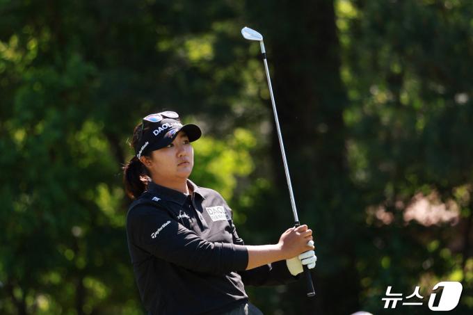 유해란이 21일 (현지시간) 텍사스주 우들랜즈의 더 클럽 칼턴우즈에서 5위를 기록한 LPGA 투어 시즌 첫 메이저 대회인 셰브론 챔피언십 마지막 날 12번 홀서 플레이를 하고 있다. 2024. 04. 22 ⓒ AFP=뉴스1 ⓒ News1 우동명 기자