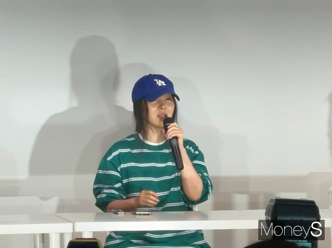 25일 한국컨퍼런스센터에서 열린 기자회견에 참석한 민희진 어도어 대표. /사진=이재현 기자