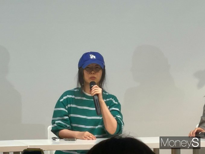 25일 서울 강남 한국컨퍼런스센터에서 열린 기자회견에 참석한 민희진 어도어 대표. /사진=이재현 기자