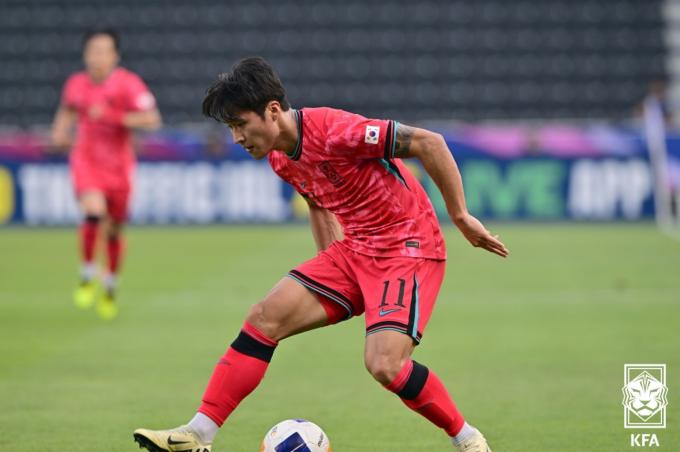 정상빈이 인도네시아전에서 극적인 동점골을 넣었다. (대한축구협회 제공) 2024.4.22/뉴스1 ⓒ News1 유승관 기자