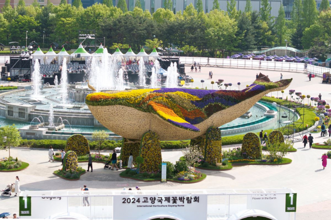 26일 고양특례시 일산호수공원에서2024고양국제꽃박람회가 개막했다. / 사진제공=김동우 기자