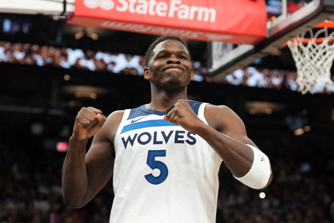 미국프로농구 NBA 미네소타가 4강 플레이오프 진출을 확정 지었다. 사진은 미네소타 앤서니 에드워즈. /사진= 로이터