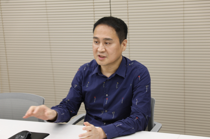 김정남 구구스 대표가 구구스의 성장 비결에 대해 이야기하고 있다. /사진=구구스