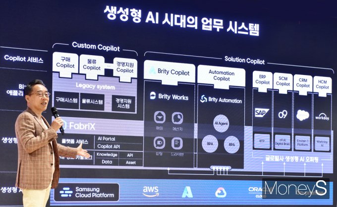 [머니S포토] 삼성 SDS 황성우 "기업 업무의 하이퍼오토메이션 돕겠다"