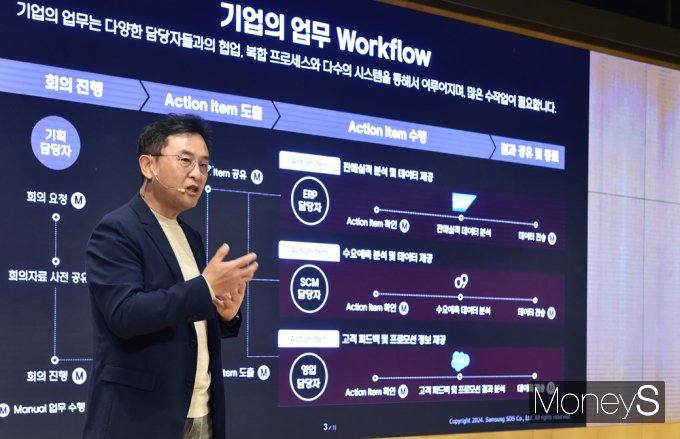 [머니S포토] 삼성SDS "기업 업무 진정한 하이퍼오토메이션 실현"