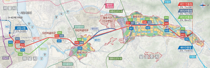 9호선 연장 노선도. /사진제공=하남시