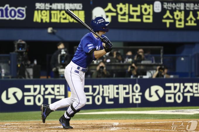 [사진] 구자욱 '1타점 적시타'