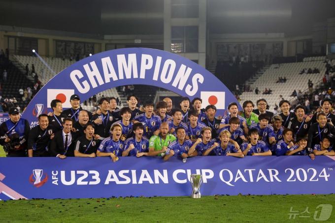 일본이 아시아축구연맹(AFC) 23세이하(U23) 아시안컵 정상에 올랐다.  ⓒ AFP=뉴스1