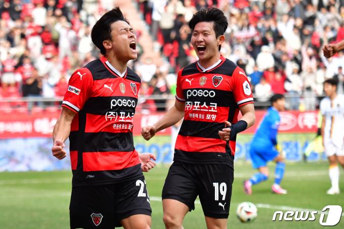 광주FC전에서 결승골을 넣은 정재희. 2024.3.17/뉴스1 ⓒ News1 최창호 기자