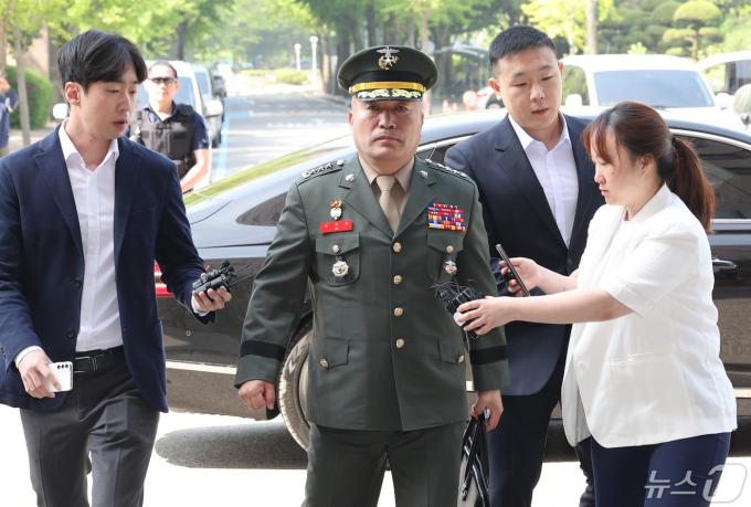 [사진] 채상병 사건 수사 외압 의혹, 김계환 해병대사령관 공수처 출석