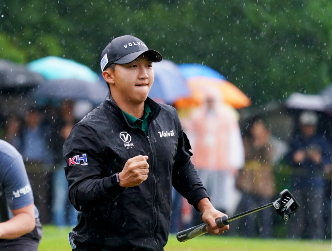 김홍택은 퍼트 실력 향상을 위해 지난해 하반기부터 암락 퍼터를 사용하고 있다. /사진= 대회조직위