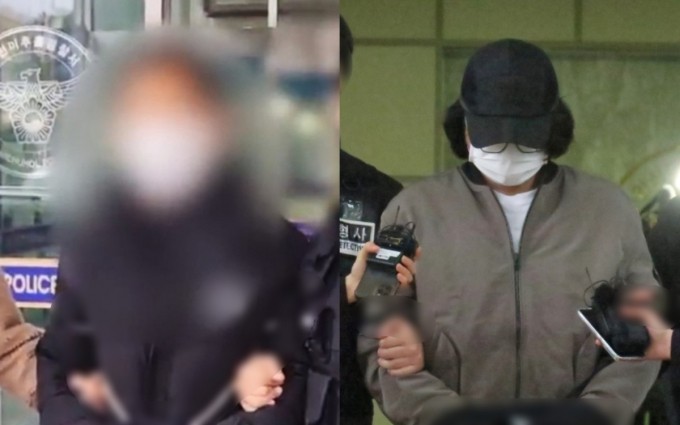 사진은 2007년 인천 한 고가 밑 도로에서 택시기사를 흉기로 살해하고 도주했다가 16년 만에 붙잡혀 재판에 넘겨진 2인조 택시강도들.  대법원은 이들의 무기징역형을 확정했다./사진=뉴시스 
