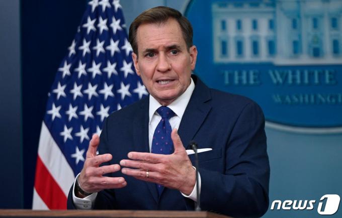 존 커비 백악관 NSC 국가안보소통 보좌관. 2024. 4. 5 ⓒ AFP=뉴스1 ⓒ News1 우동명 기자