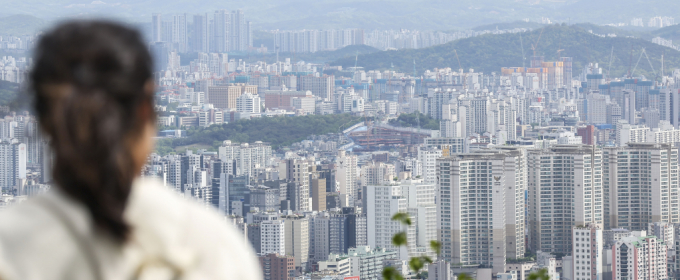 서울 남산에서 바라본 아파트의 모습./사진=뉴시스