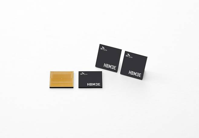 SK하이닉스가 개발한 HBM3E. / 사진=SK하이닉스