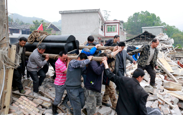 2008년 5월12일 중국 쓰촨성 대지진이 발생했다. 사진은 지난 2013년 중국 쓰촨성에서 발생한 지진 피해 현장. /사진=로이터