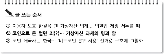 [S리포트]코인으로 돈 벌면 죄(?)… 가상자산 과세의 명과 암
