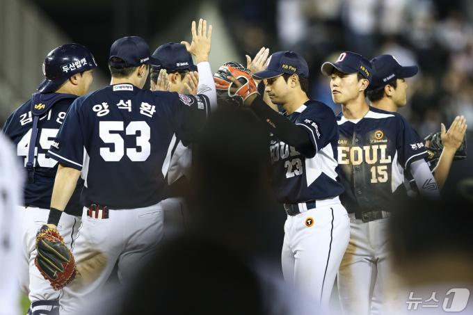 두산 베어스가 키움 히어로즈를 6-1로 제압하고 4연승을 질주했다.ⓒ 뉴스1
