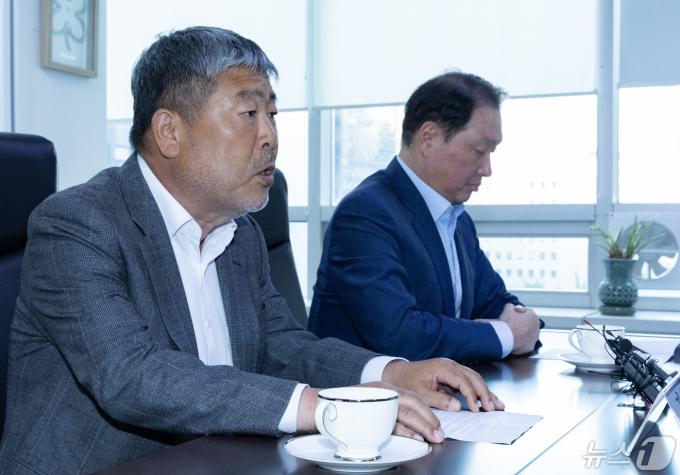 [사진] 발언하는 김동명 위원장