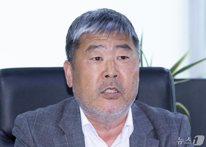 [사진] 제6차 대표자 간담회 발언하는 김동명 위원장