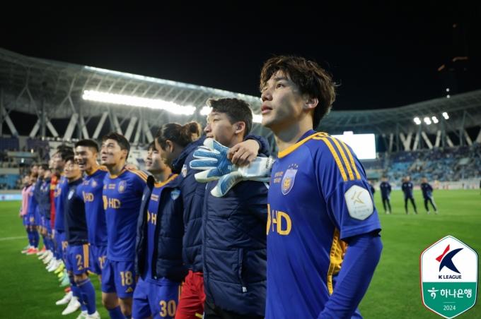12일 오후 4시 30분 안방에서 김천 상무를 상대하는 울산 HD. (한국프로축구연맹 제공)