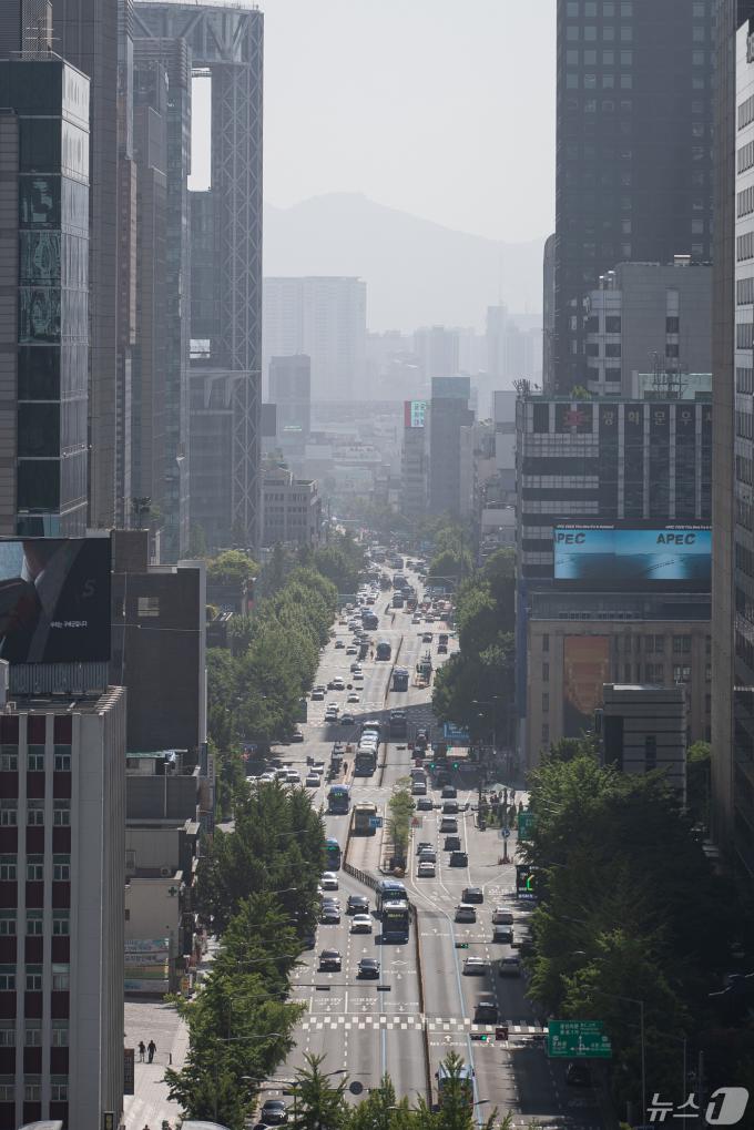 [사진] 서울 도심 미세먼지 '나쁨'