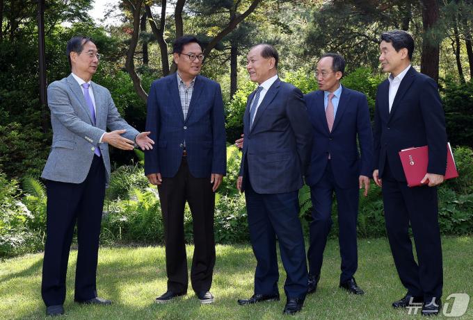 [사진] 4·10 총선 이후 첫 고위 당·정·대