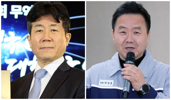황기영 KGM 대표이사와  박장호 대표이사/사진제공=KGM