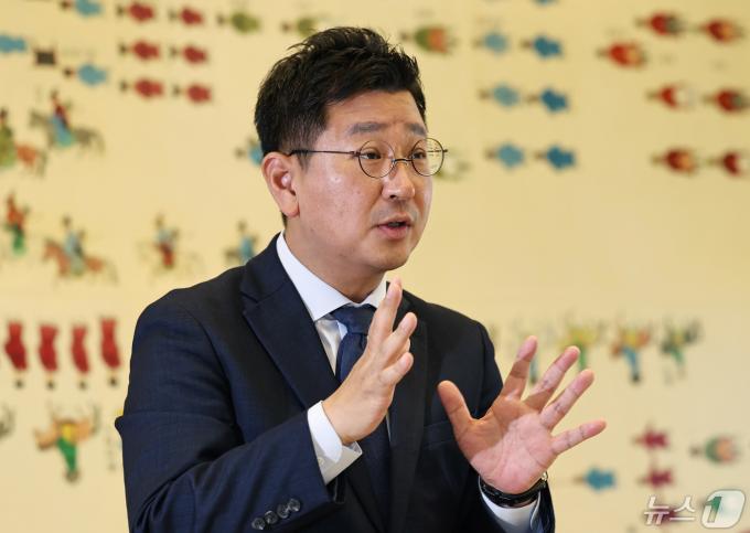 김태선 더불어민주당 국회의원 당선인이 14일 서울 여의도 국회에서 과 인터뷰하고 있다. 2024.5.14/뉴스1 ⓒ News1 구윤성 기자