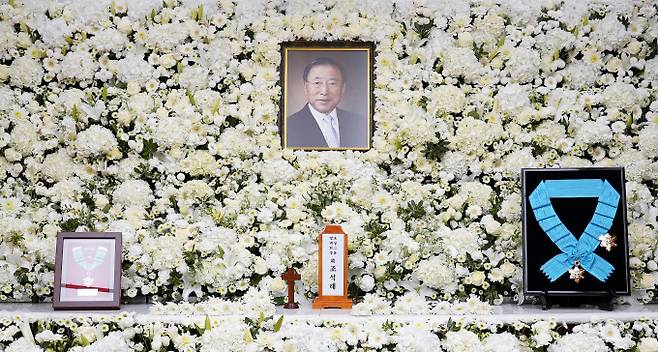 고(故) 조석래 효성그룹 명예회장이 지난해 대형 로펌 변호사 입회 하에 세 아들의 화해와 우애를 당부하는 유언을 남겼다. / 사진=효성