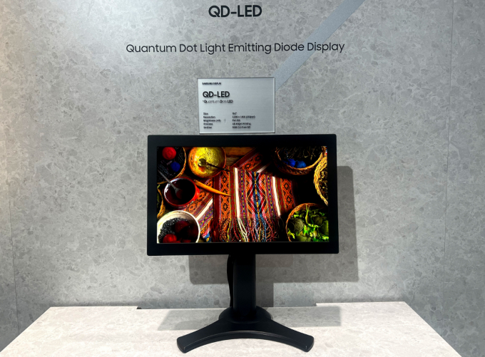 삼성디스플레이와 LG디스플레이가 미국에서 디스플레이 신기술을 소개했다. 사진은 삼성디스플레이의 QD-LED. /사진=삼성디스플레이 제공