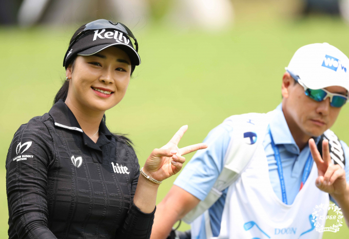 윤이나가 KLPGA 두산 매치플레이 조별리그 2연승을 기록했다. /사진= KLPGA