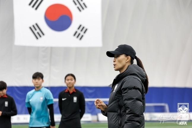 김은정 여자 U17 대표팀 감독(대한축구협회 제공)