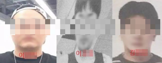 이른바 '파타야 드럼통 살인' 용의자들이 얼굴이 '디지털 교도소'를 통해 공개됐다. 사진은 해당 용의자들. /사진= 디지털 교도소 캡처 