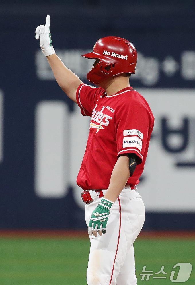 [사진] 하재훈 '승리하자'