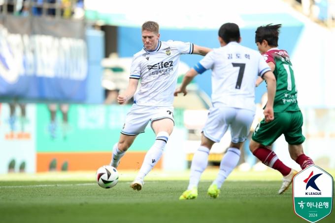 인천이 대전을 1-0으로이겼다.(한국프로축구연맹 제공)