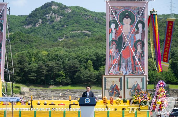 [사진] 축사하는 윤석열 대통령