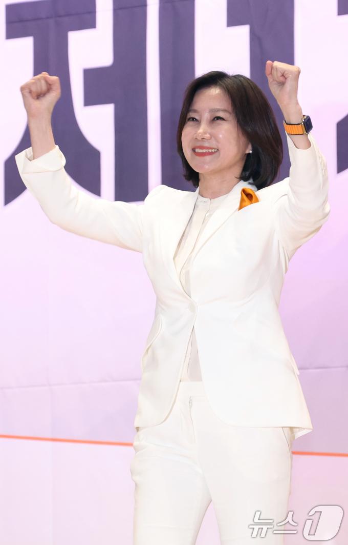 [사진] 개혁신당 차기 대표에 허은아 전 의원 선출