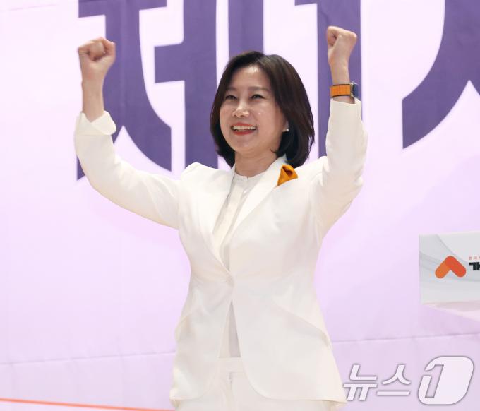 [사진] 개혁신당 차기 대표에 허은아 전 의원 선출