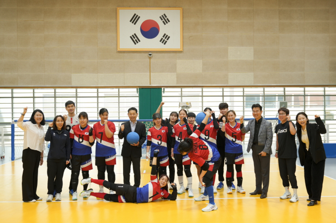 대한장애인체육회 이천선수촌 패럴림픽 여자 골볼 국가대표팀 훈련 현장 /사진=한국토요타자동차