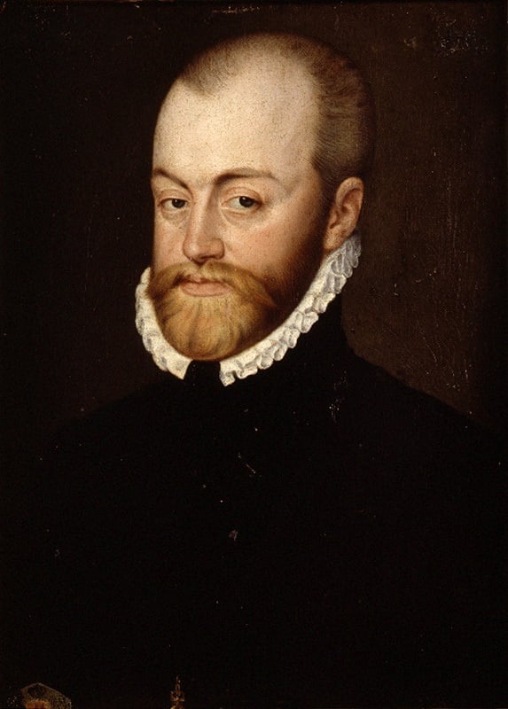 펠리페 2세. (출처: Sofonisba Anguissola, Museu de Belles Arts de Val&egrave;ncia, 유화(1565), Wikimedia Commons, Public Domain)