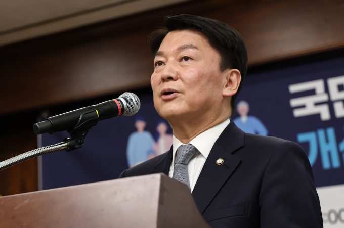 안철수 국민의힘 의원(경기 성남분당갑)이 채상병 특검법에 대해 "찬성 입장에 변화가 없다"고 말했다. 사진은 안 의원이 지난 14일 서울 여의도 국회 도서관에서 열린 국민·환자들이 원하는 개선된 우리나라 의료시스템 공청회에서 인사말을 하는 모습. /사진=뉴스1