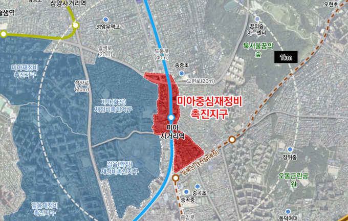 서울시가 미아사거리역 주변 주거‧상업 여건을 개선해 강북 생활권 중심지로 만든다. 중소규모 노후건축물 정비사업이 활성화될 전망이다./사진제공=서울시