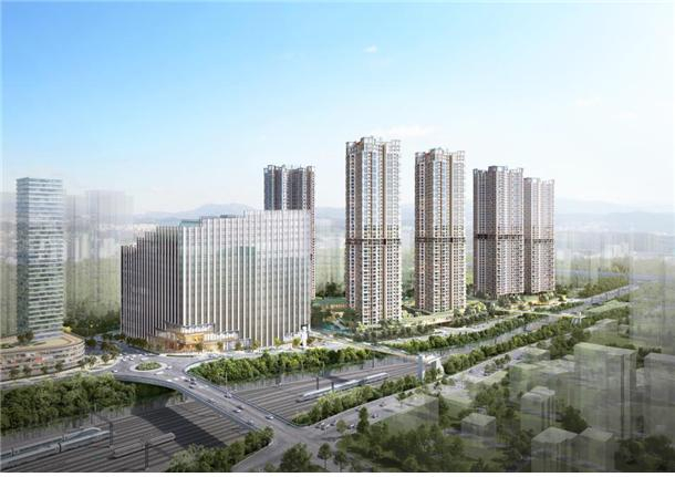  HDC현대산업개발이 광운대역 물류부지로 본사 이전을 적극 추진한다. 서울시는 이 지역을 동북권 일자리창출 거점으로 만들 계획이다./사진=광운대역 물류부지 조감도