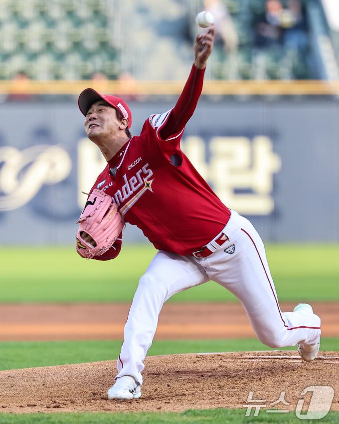 [사진] SSG 김광현, 힘차게